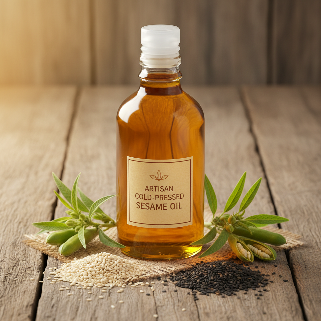 Wood-Pressed Sesame Oil